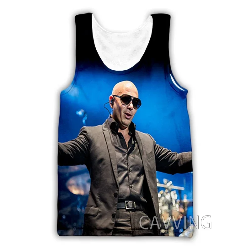 CAVVING 3D Printed  Rapper Pitbull  Tank Tops Harajuku Vest  Summer Undershirt Shirts Streetwear for Men/women