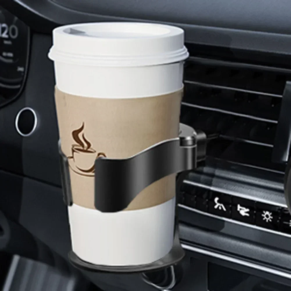 

Small Accessories 2x Cup Holder ABS+EVA Automatic Adjust Black EVA Anti-skid Pads Hang Beverages Hang Water Bottles