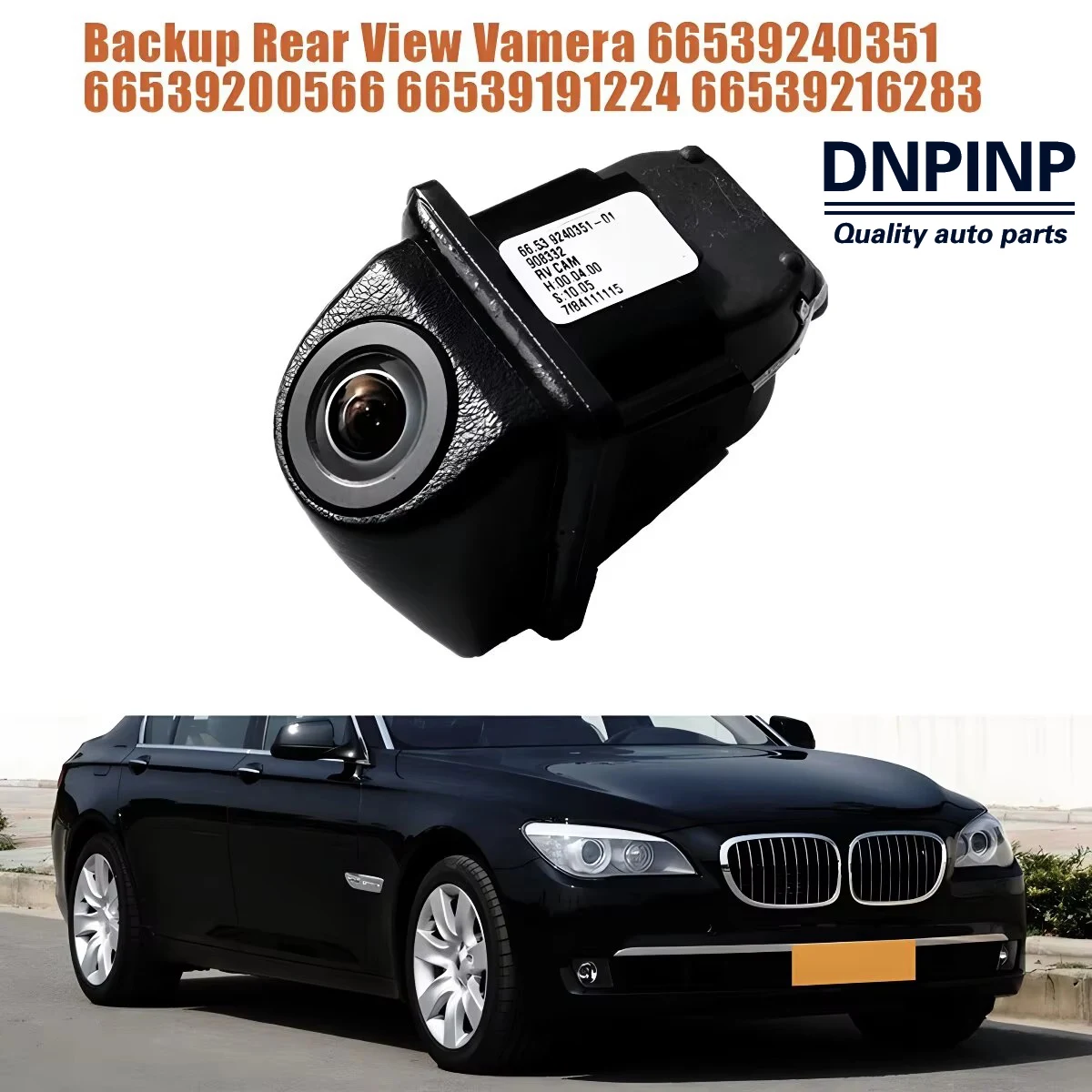 

For BMW M2 M3 M4 M5 X1 X3 X5 X6 F30 F31 F20 F21 F10 F11 F01 Rear View Reverse Camera 66539240351