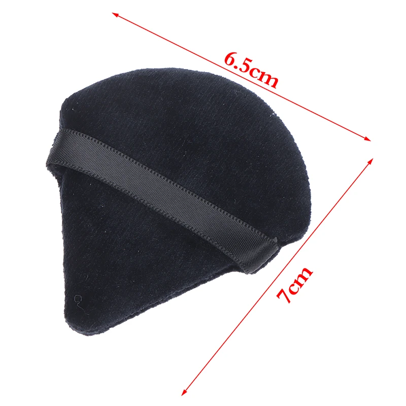 2 pçs cosméticos puff triângulo veludo mini esponja de maquiagem puffs compõem ferramentas