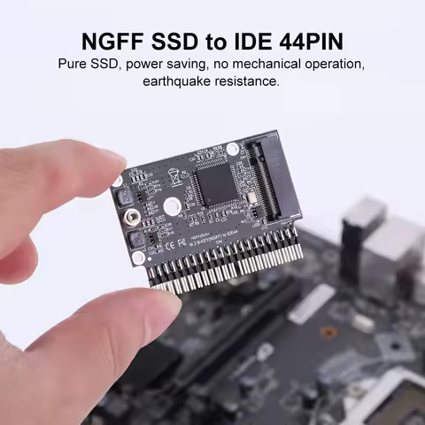 M.2 NGFF SATA SSD To 2.5inch IDE 44pin Adapter M.2 IDE Adapter Adaptor Convertor for Notebook Laptop Desktop Computer and More