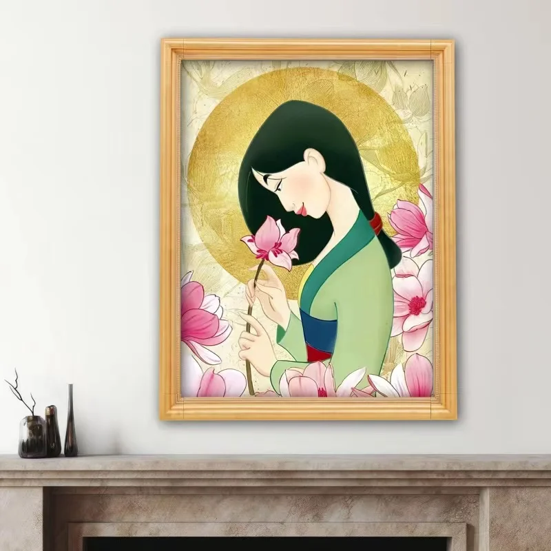 Diamond Art Painting Disney Drawing By Numbers Mulan Princess Painting Cartoon Canvas Picture For Living Room Home Decoration