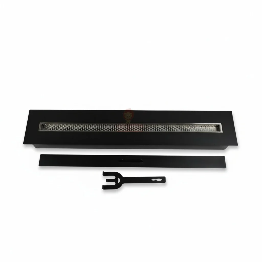 

Биоэтаноловый камин ручного управления, из нержавеющей стали, 180 мм x 105 мм, с настоящим пламенем, линейный встраиваемый обогреватель, для использования в помещении и на улице