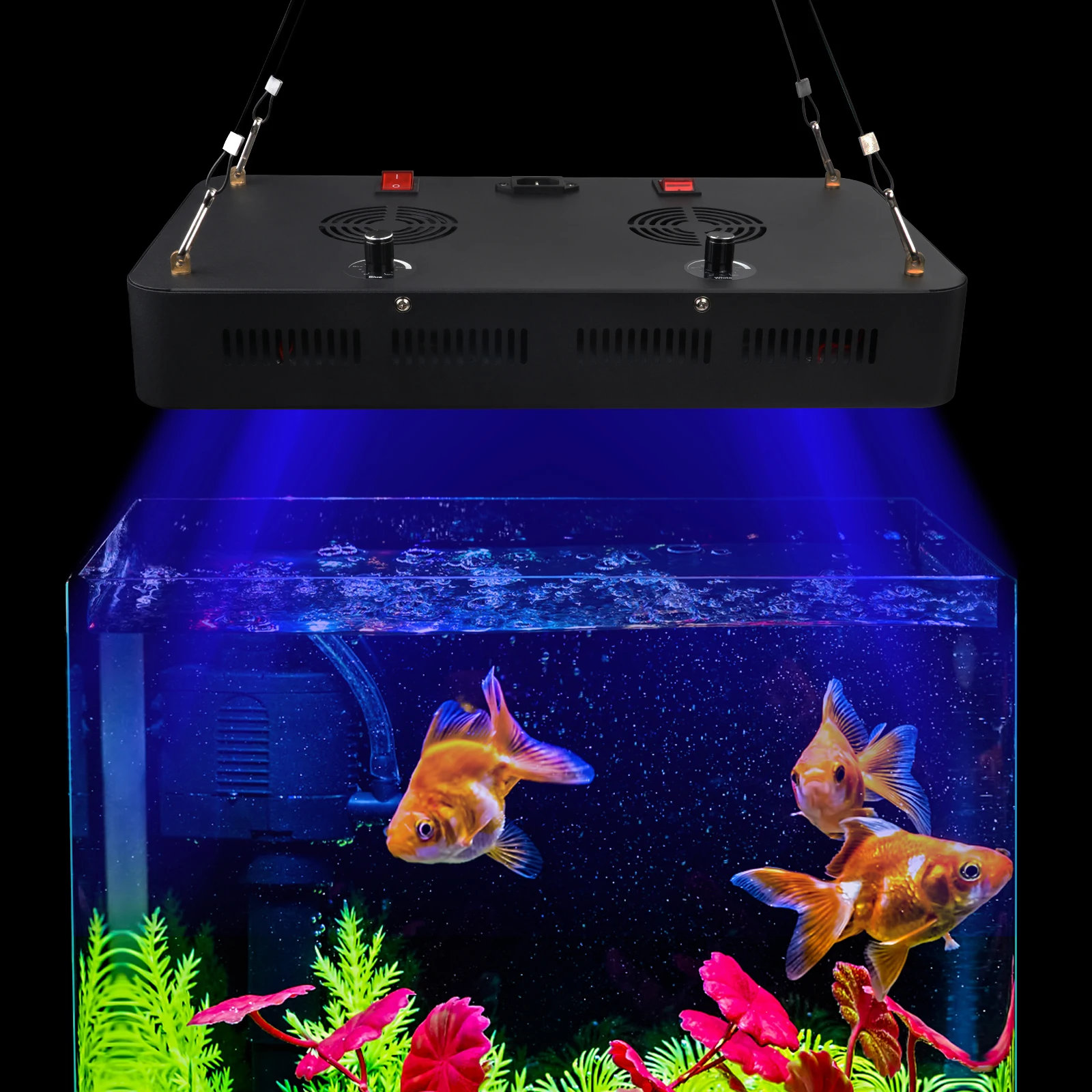 120W Full Spectrum Reef Light dimming UV Marine LED Aquarium Lighting for Growing Coral