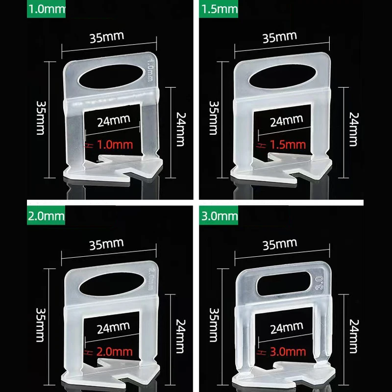 Imagem -05 - Telha Sistema de Nivelamento mm 1.5 mm mm 2.5 mm mm 100 Peças Clipes Mais 100 Peças Cunhas Mais Peça Alicate Plástico Telha Espaçadores Tiling Ferramentas 201 Peças