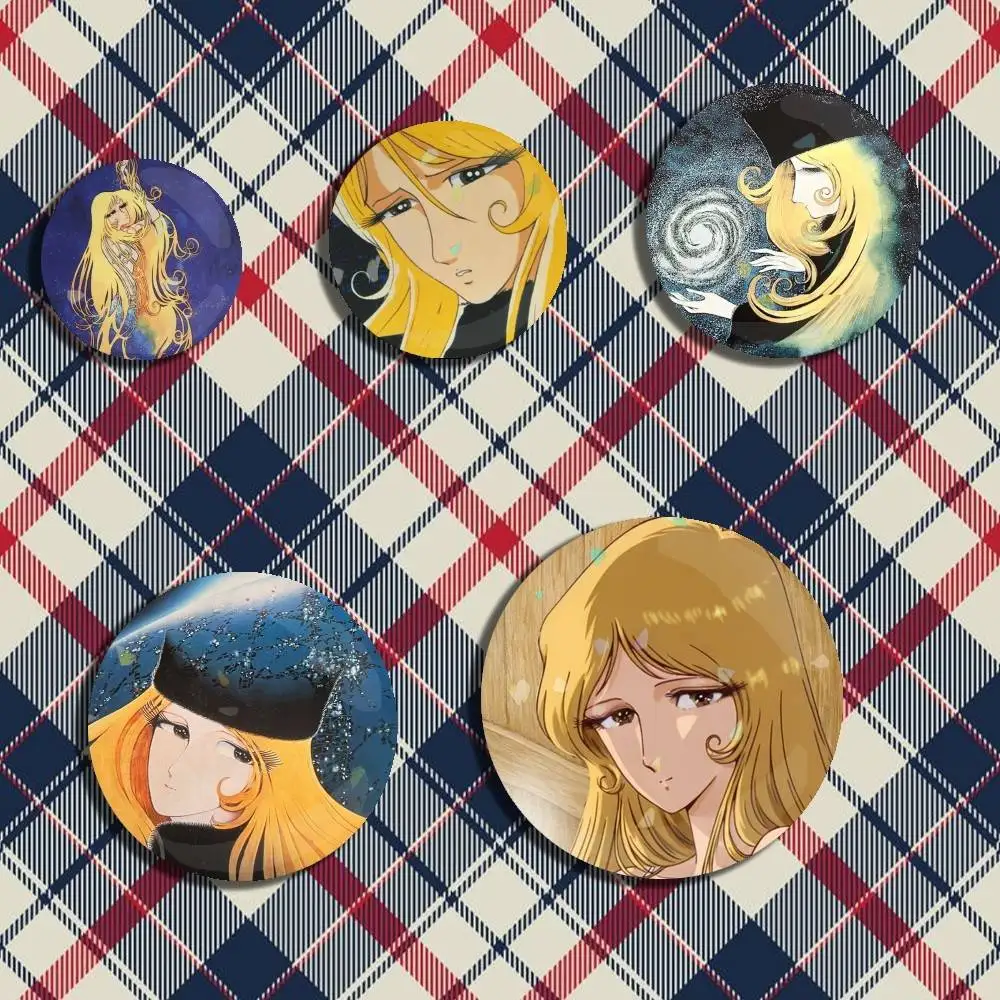 

Galaxy Express 999 Maetel Icon Badge Handmade Tinplate Brooch for Backpack Clothes Chest Ornament Gifts