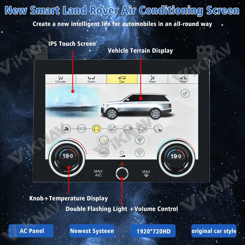 AC Panel Switch LCD Touch Screen Air Condition Panel for Land Rover Range Rover Vogue L405 2013 2014 2015 2016 2017 HVAC Control