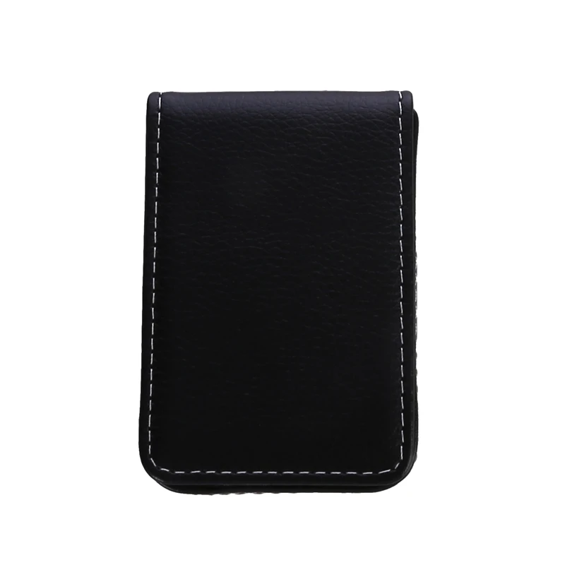 Business Card Holder Case, Slim PU Pocket Card Holder com Magnetic Shut, Saco do Cartão de Nome, Grande Capacidade