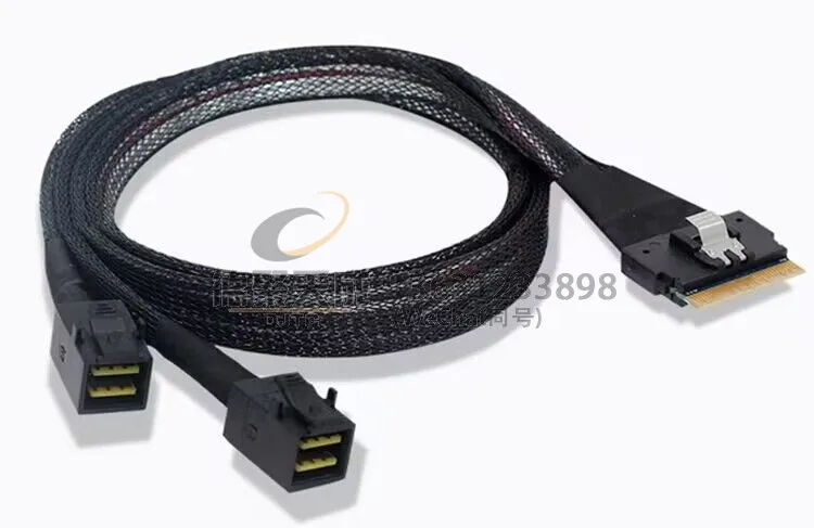 Server data cable SFF8654 8I to 2 8643 cables NVME solid state SSD backplane array card cable