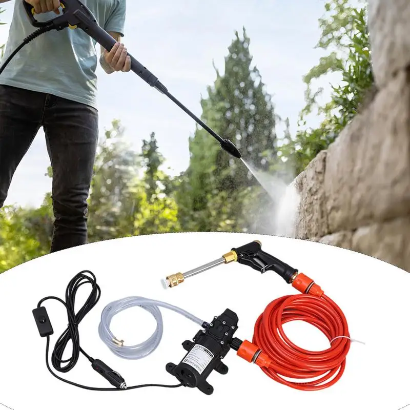 

Cleaning Tool with Pump Hose Bottle Car Washer Pump Kit High Pressure Water Sprayer for Car Washing Pets Shower Patio Outdoor