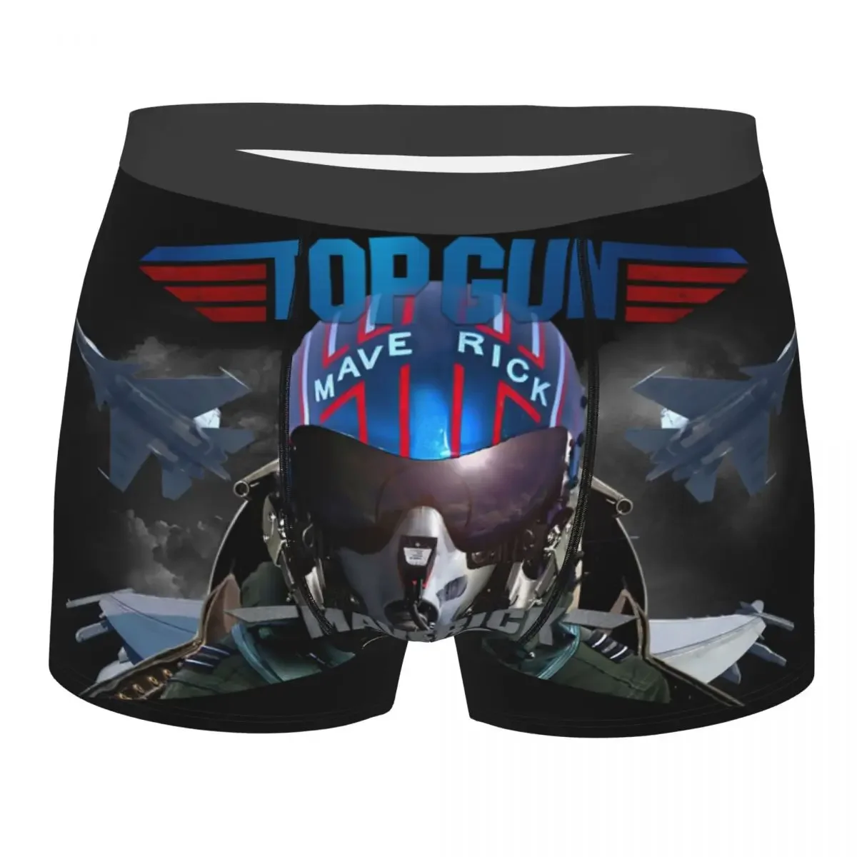 Hot Film Top Gun Maverick Underwear Men Printed Custom Boxer Briefs Shorts Panties Breathable Underpants