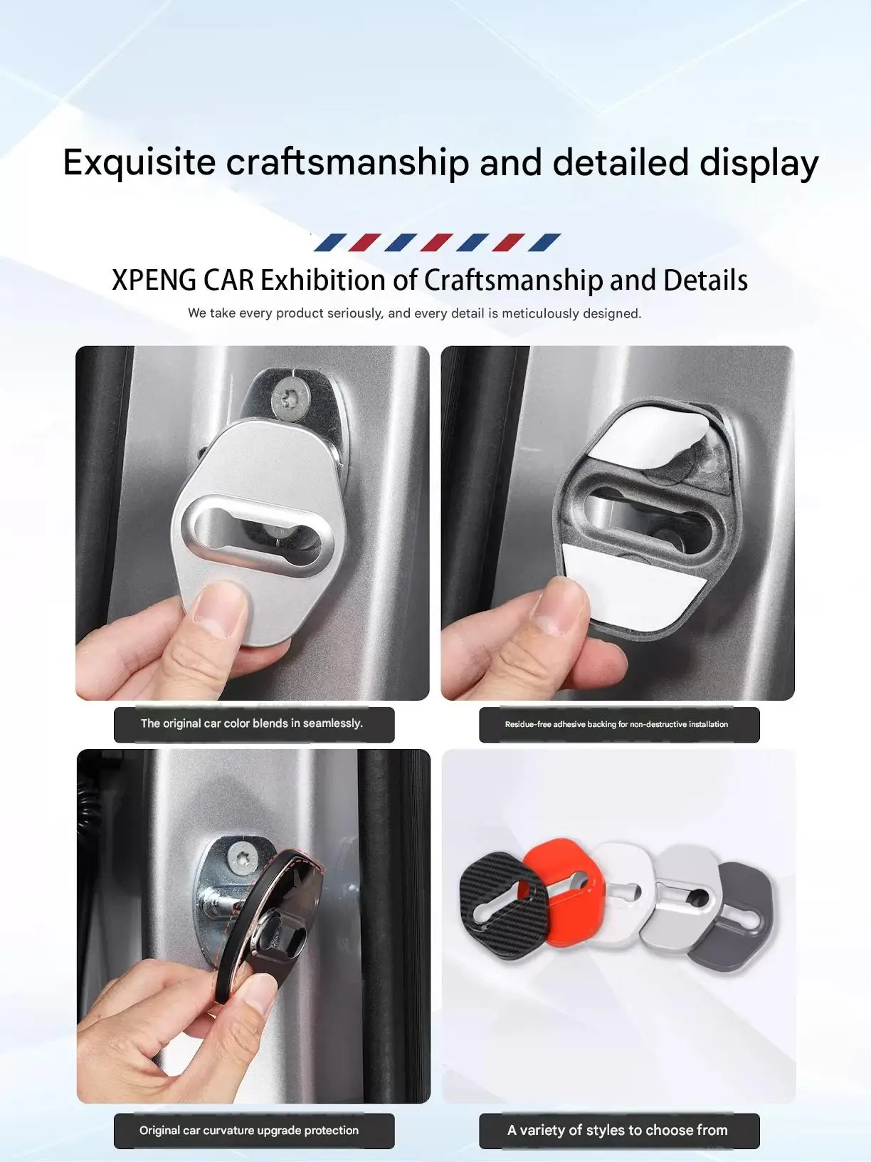 [Fast Shipping] XPENG P7+ Car Door Lock Cover - Corrosion and Rust Resistant 5