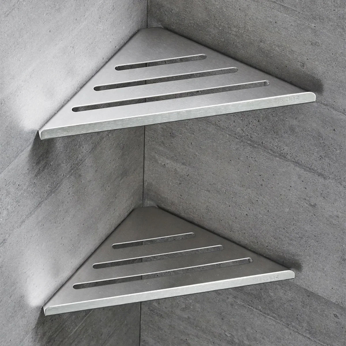 

Bathroom Shelf Corner Shower Shelf No Drilling 304 Stainless Steel Corner Organizer Heavy-Duty Hollow Shampoo Rack Toilet Ecoco