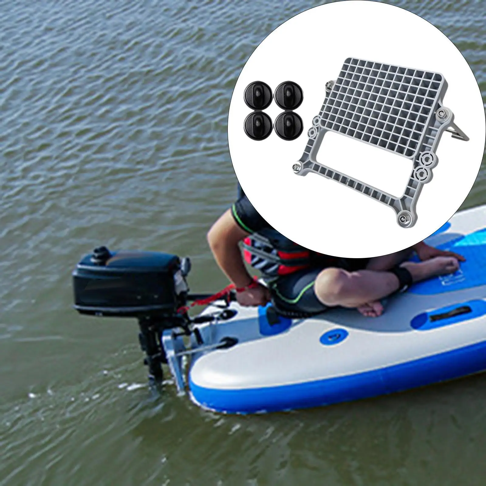 

Boat Motor Mount Kit Marine for Fishing Kayaks Rubber Dinghies Paddle Boards