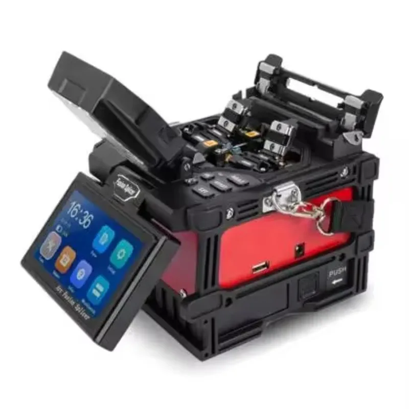 2025High Performance Splicing Machine with Optical Fiber Cleaver Stripper Miller for CATV FTTH