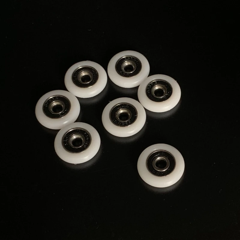 10 Pcs Bath Cabinet Roller Wheel Replace Shower Room Accessories Bearing Roller Wheel 19/20/23/24/25/26/27/28/29mm Drop Shipping