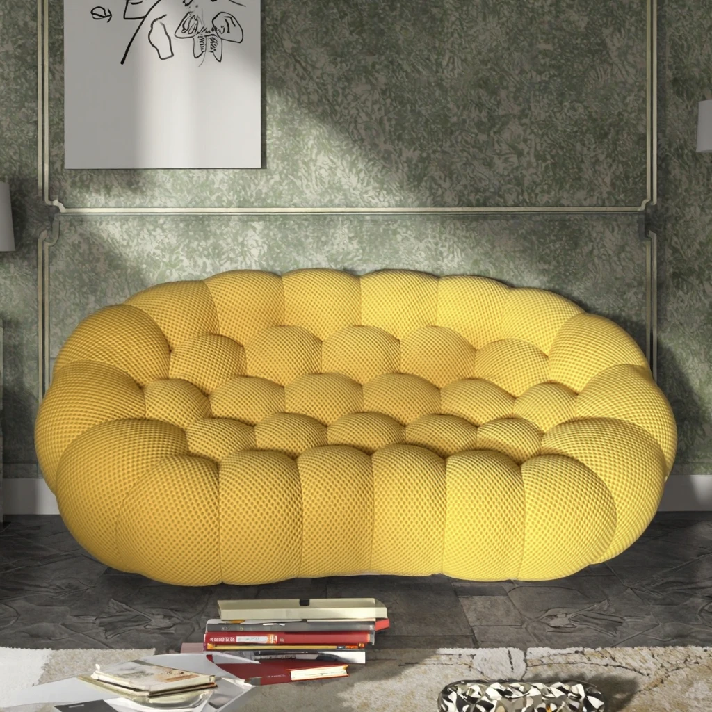Compressed Sofa Vacuum Packed Fabric Sectional Sofa Set High Quality Shaping Sponge Bubble Sofa Style Living Room Furniture