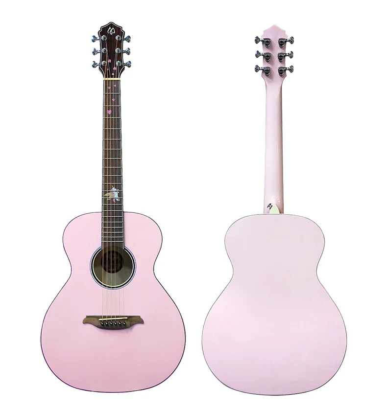 High Quality Acoustic Guitar with Multi-Effect Pedalboard Rosewood Body Mogno Indian Neck Rosewood Fingerboard