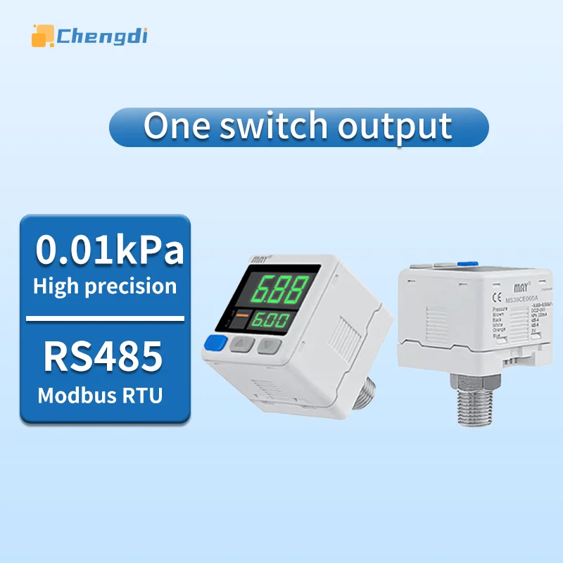 

0.01KPa accuracy digital pressure switch support modbus RS485 communication pressure gauge sensor Pressure Transmitter manometer