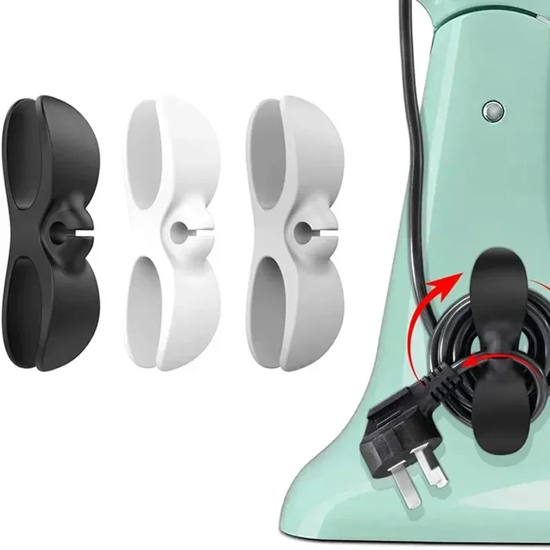 Organizador de Cables de 3-20 Piezas, Enrollador de Cables, Clip de Gestión de Cables para Freidora de Aire, Cafetera, Fijador para Electrodomésticos de Cocina