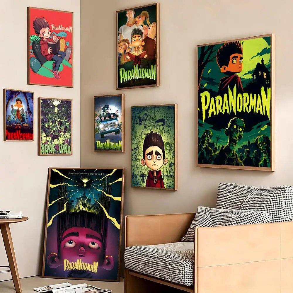 Anime ParaNorman Poster Pegatina artistica HD autoadhesiva impermeable para salon dormitorio