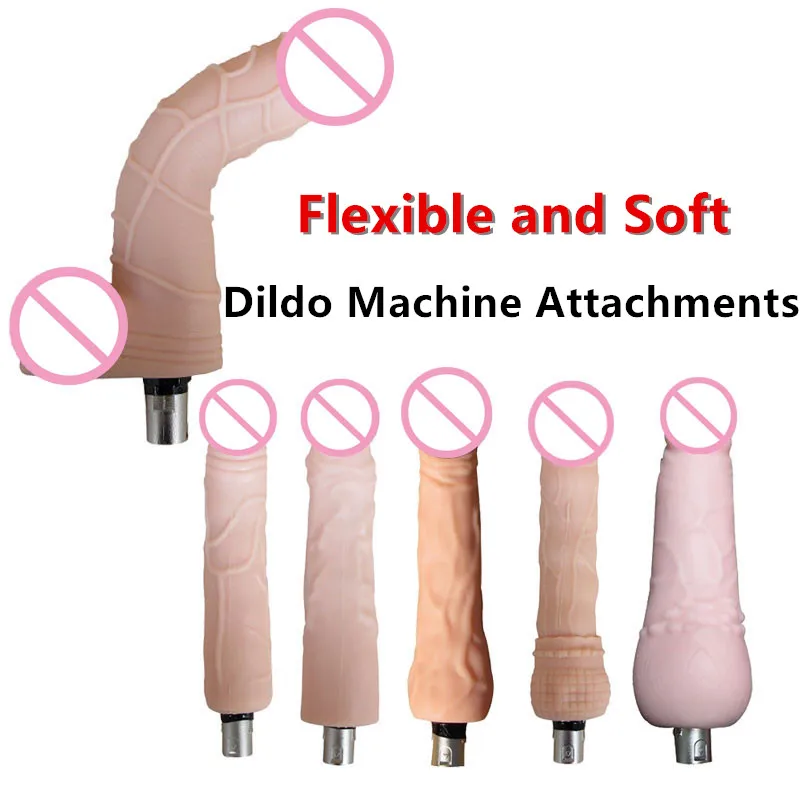 Flexibled and Soft Dildos with 3XLR Interface Automatic Sex Machine Accessories Adult Toys for Women or Couples Masturbator Tool