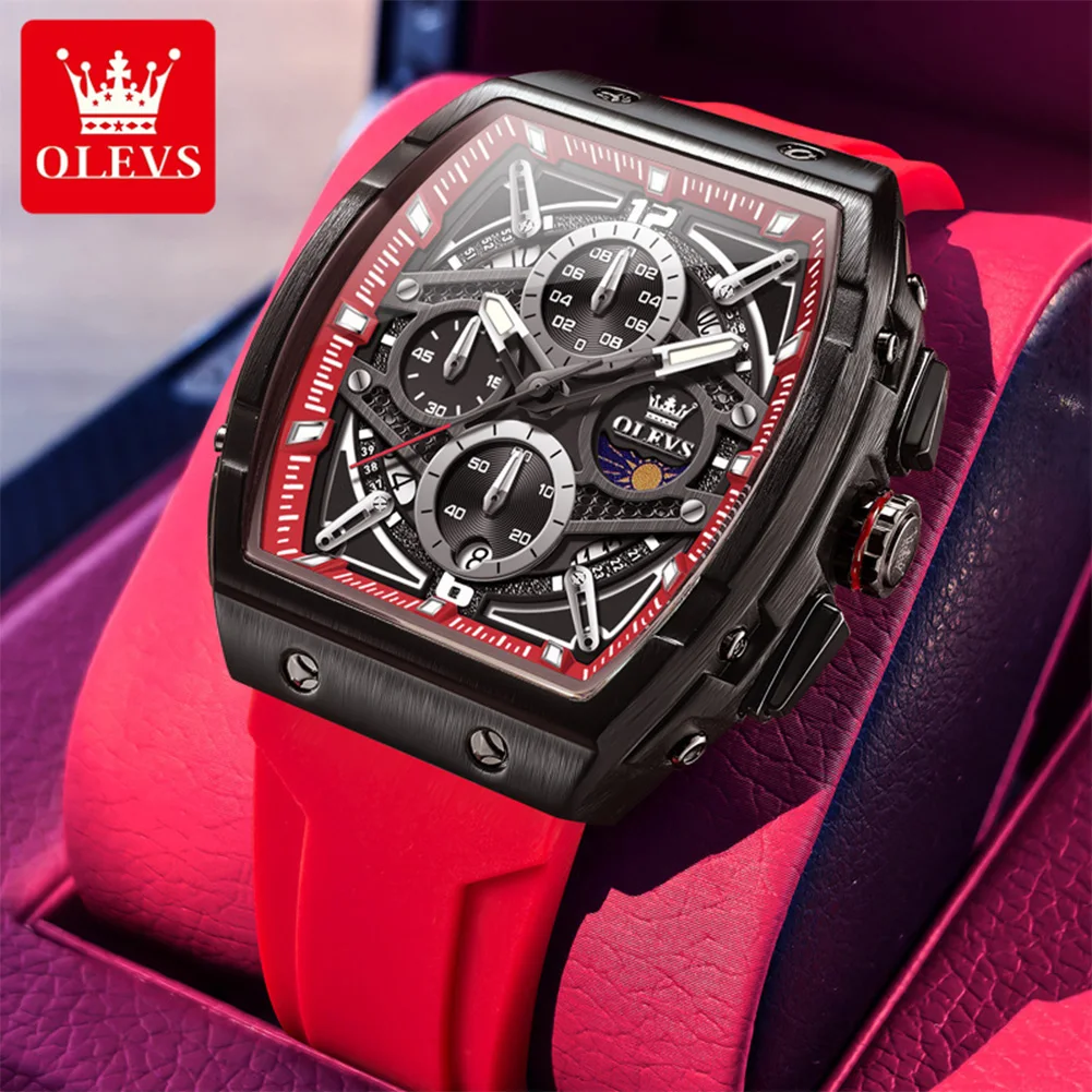 Men's Multi-functional Quartz Chronograph Watch, Waterproof