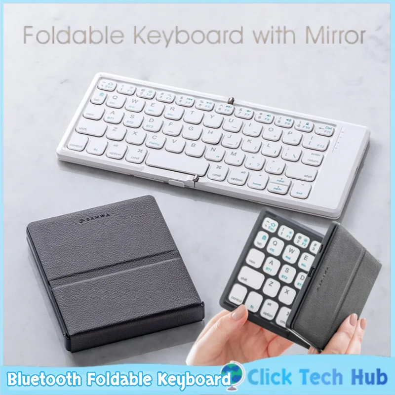 SANWA Wireless Bluetooth Foldable Keyboard Rechargeable Scissor Switch Portable Universal For iPad Tablet Mobile Phone Laptop