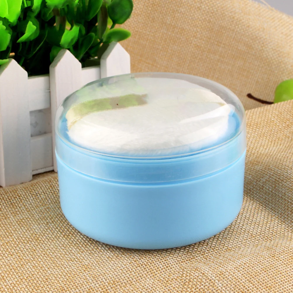 2pcs Baby Powder Puffs Puff Puff Box Useful Powder Puff Storage Case Infants Skin Care Powder Puff Box for Newborn Toddlers