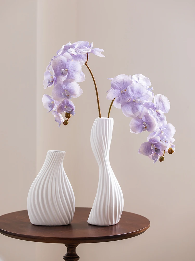 

Nordic Modern White Ceramic Swan Neck Vase Decoration Living Room Simple Hallway Decorations Creative Vase for Flower