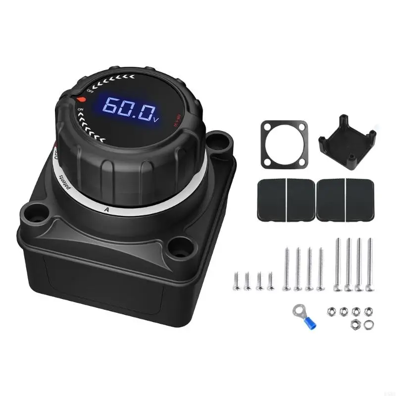 

D5BE Ergonomic Handle Resistant ABS Battery Cut Off Switches Heavy Duty Use