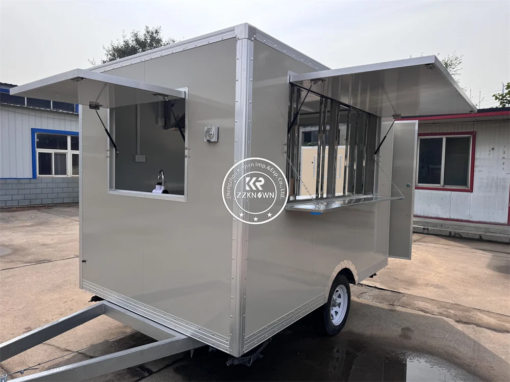 

Snack Cart Ice Cream Cart Food Truck Mobile Kitchen Street Coffee Trailer Concession Food Trailer Fully Equipped