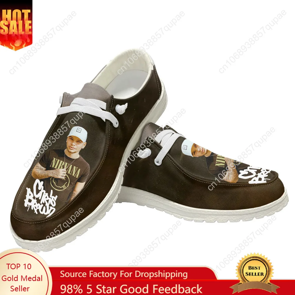 

Kane Brown Country Music Singer Casual Shoes Men Woman Flat Shoe Breathable Outdoor Lightweight Footwear Couple Custom Made Shoe