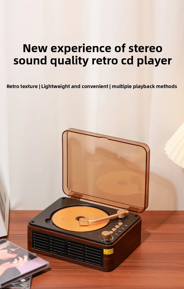 Sound box retro multi-function CD player bluetooth radio album birthday gift
