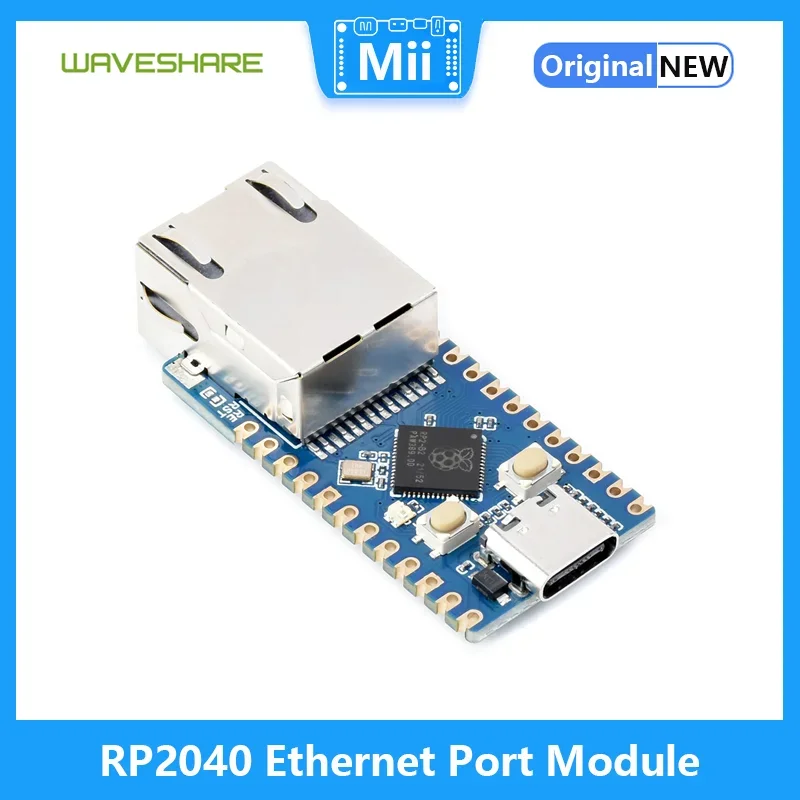 

MiiBestODRP2040-ETH Mini Development Board, RP2040 Ethernet Port Module, Based On RP2040, Onboard ETH Port
