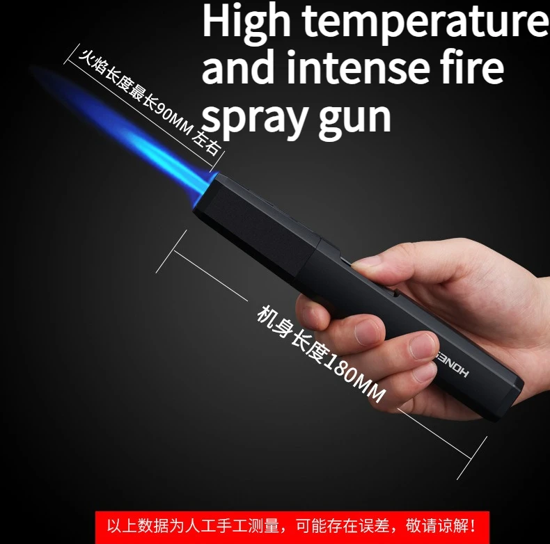 

Windproof Direct Blue Flame Metal Lighter Cigar Special Spray Gun Outdoor Large Capacity High Temperature Spray Gun