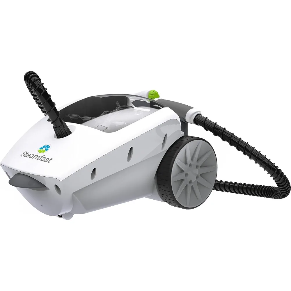 

Steamfast SF-375 Deluxe Canister Steam Cleaner with 18 Accessories, Continuous Trigger, and Onboard Storage, White