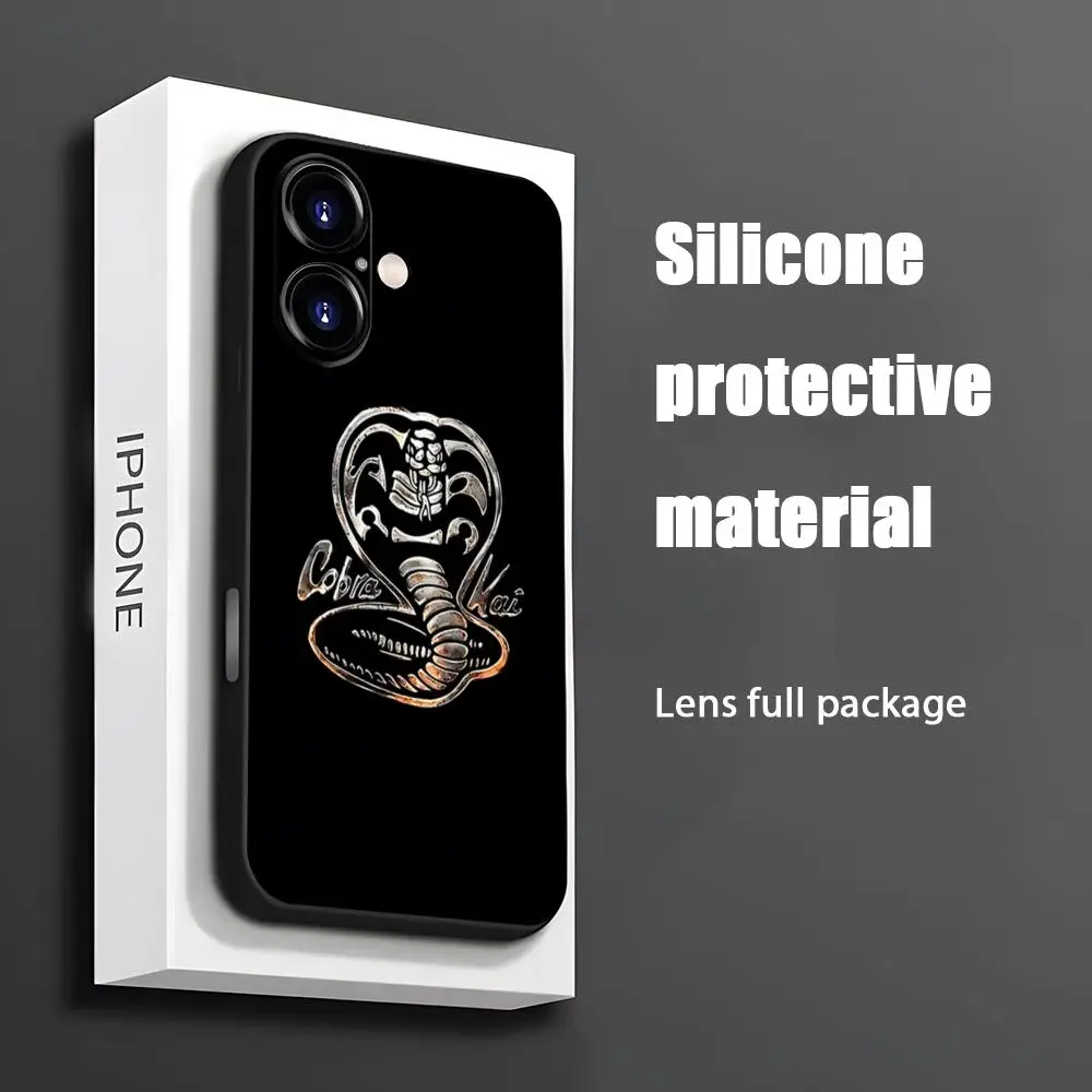 ТВ-шоу Cobra kai Крутой чехол для телефона для iPhone 17, 16, 15, 14, 13, 12, 11 X XR XS 8 Plus Mini Pro Max Мягкий черный противоударный чехол