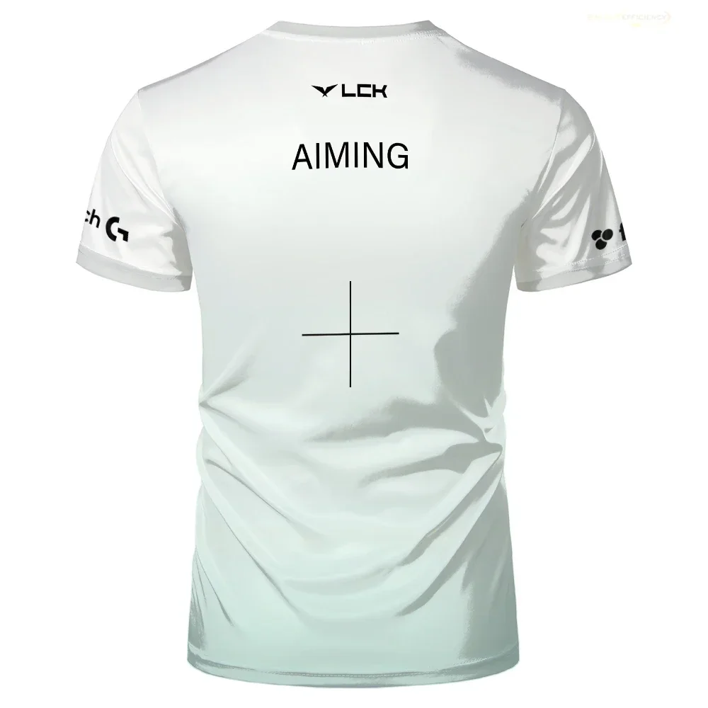 2024 Dk Esports Team Uniform T-shirt Cosplay League Of Legends Worlds Jersey T Shirt Lol Showmaker Sports Game Fan Boys Tees