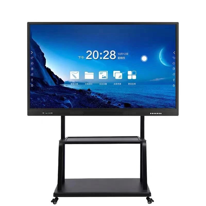 Regitech OEM 55'' 4K 10-point Infrared Touch Smart Interactive Whiteboard All-in-One Digital Classroom