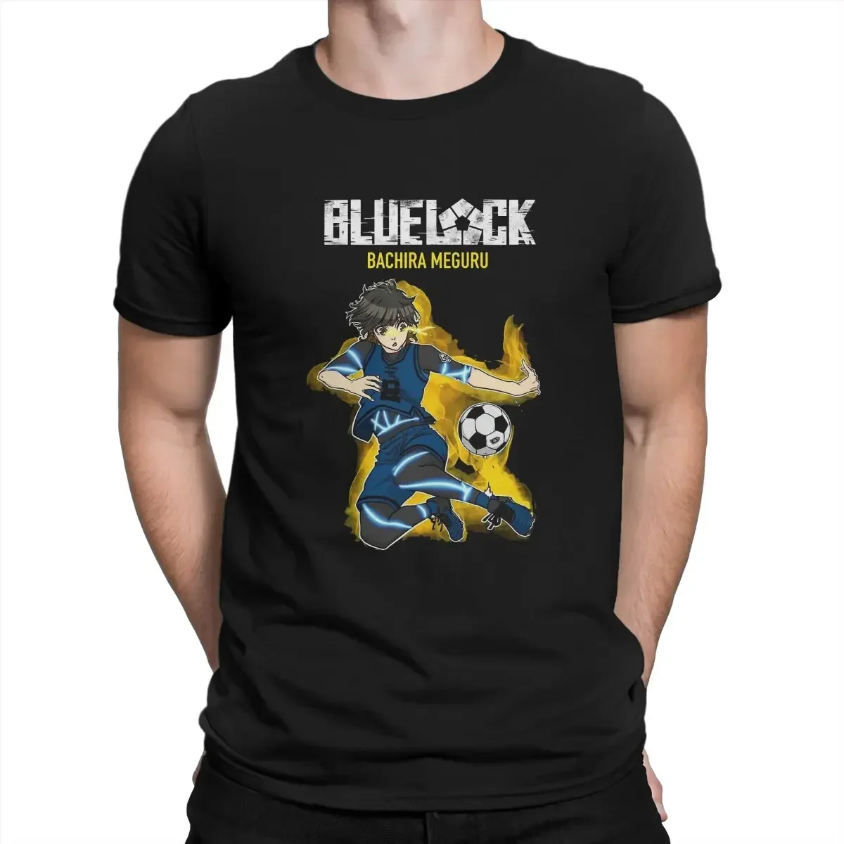 Blue Lock Men's TShirt Meguru Bachira Individuality T Shirt Graphic Sweatshirts New Trend