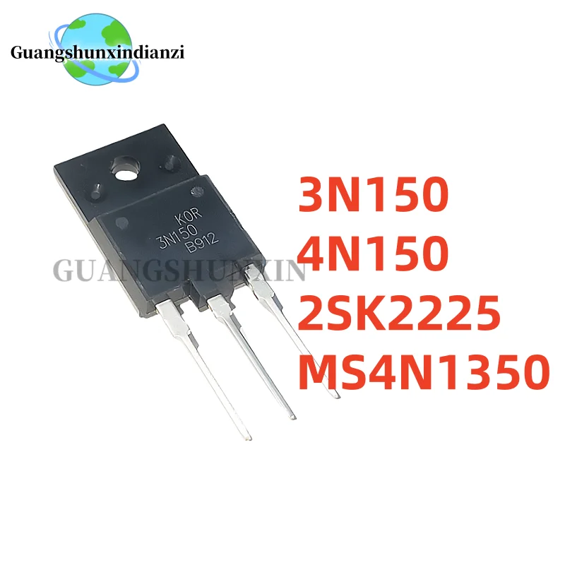5PCS 3N150 KOR3N150 4N150 STFW4N150 MS4N1350 STFW3N150 2SK2225 TO-3PF New Original Power MOSFET Transistor