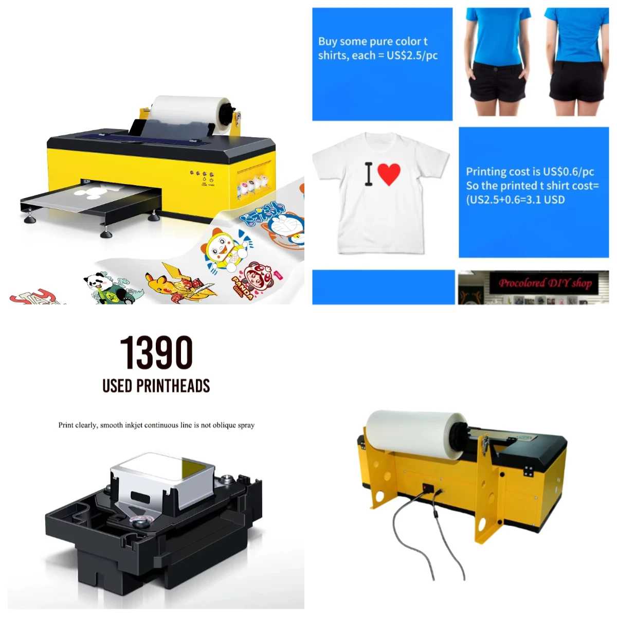 

WJW Honest Sale E Pson A3 Custom Dtf Transders Imprimante Uv Dtf Printer Printing Machine