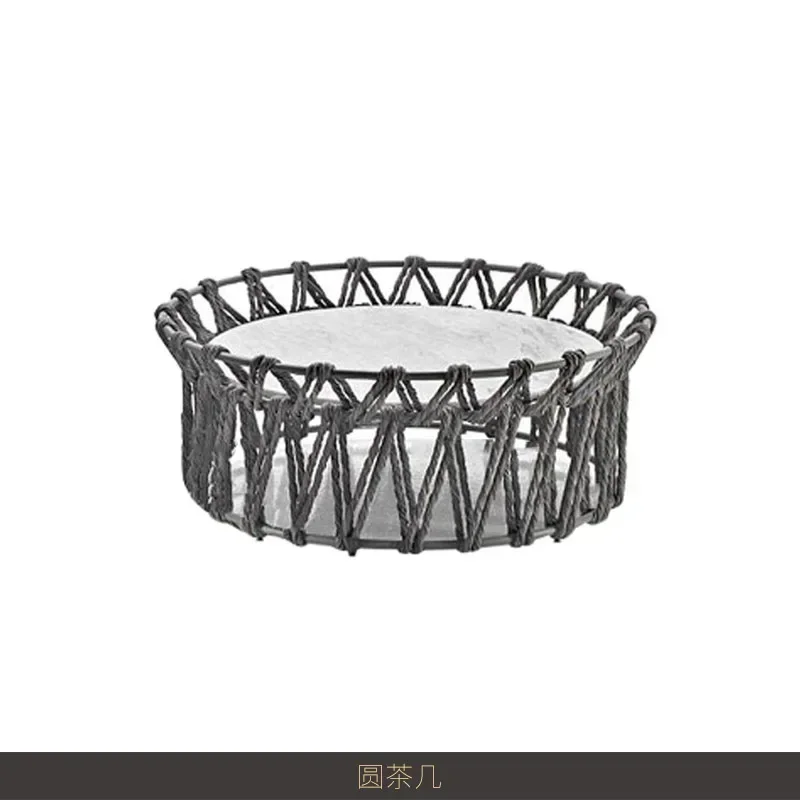 Outdoor sofa courtyard, designer hotel rattan chair, sofa rattan weave, balcony scenic sofa chair