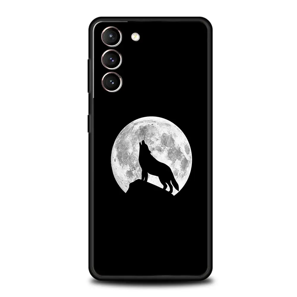 The Wolf Phone Case For Samsung Galaxy S24 S23 S22 S20 Ultra S21 FE 5G S10 S9 Plus S10E S8 Soft Silicone Cover