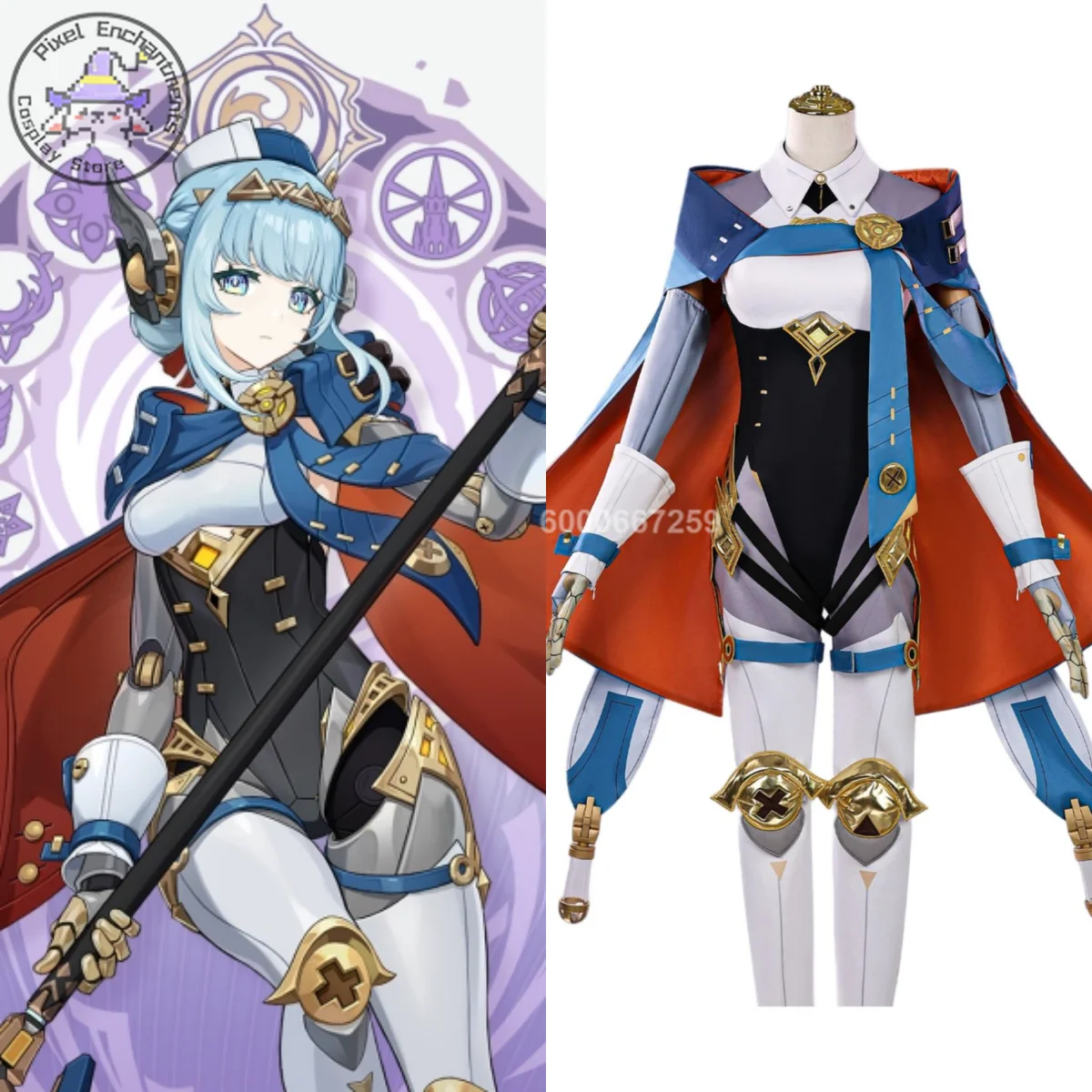 

Game Genshin Impact Cosplay Costume Anime Yneve Role Playing Clothes High Quality Outfit Women Comic Con Halloween Party Suits