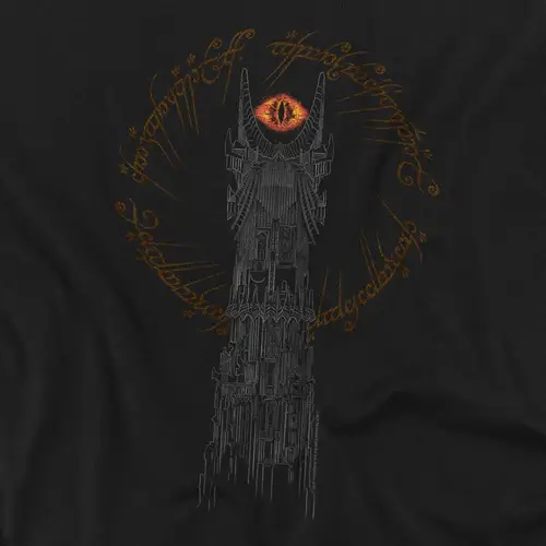 Imagen 2 del producto Camiseta clásica para hombre Lord The Rings Tower Sauron Eye, negra