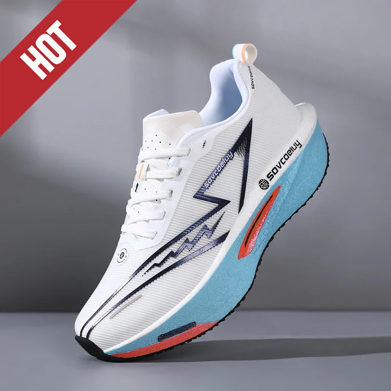 Profession Fitness Running Shoes Marathon Men Sports CarbonBoard Lightweight Women's Comfortable Athletic Antiskid Sneakers