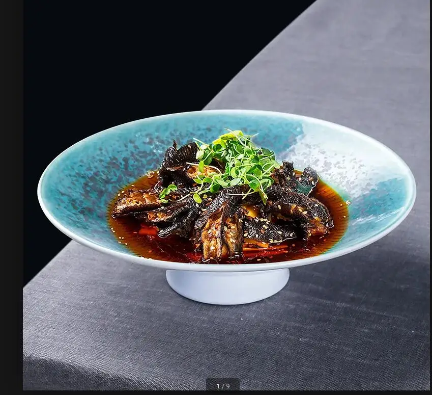 

Круглая керамическая тарелка, керамическая тарелка для ужина, поднос для освежения высоких ног, миска для фруктового салата, декоративные тарелки, торт, десерт