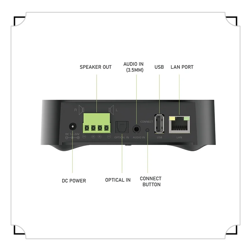 Ieast Audiocast amp50 wireless WiFi & Bluetooth 5 amplifier audio receiver lossless multi room airplay, DLNA, UPnP tidal